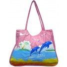 Bolsa Feminina de Praia Rosa Claro Dolphin Ref - BS1200 Ligh