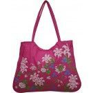 Bolsa Feminina de Praia Rosa Flower Ref- BS1200 Pink